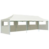 VidaXL Vouwtent pop-up met 5 zijwanden 3x9 m crème