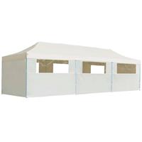 VidaXL Vouwtent pop-up met 8 zijwanden 3x9 m crème