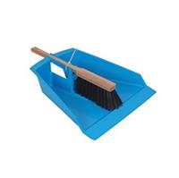 Talen Tools Stoffer en blik kunststof blauw