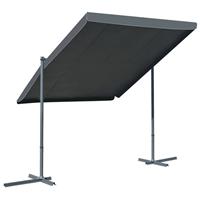 Prieel met kantelbaar/intrekbaar dak 350x250x225 cm antraciet