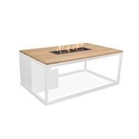 Loft 120 white frame teak top