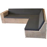 Wood4you " Loungeset Steigerhout ""San Francisco incl kussens 250/250cm"