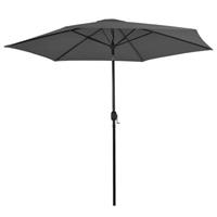 VidaXL Tuinparasol met metalen paal 300 cm antraciet