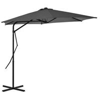 VidaXL Tuinparasol met stalen paal 300 cm antraciet