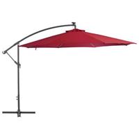 Vidaxl Zweefparasol Met Aluminium Paal 350 Cm Bordeauxrood