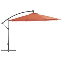 vidaxl Zweefparasol met aluminium paal 350 cm terracottakleurig