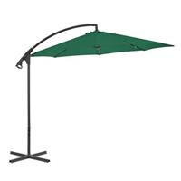 VidaXL Zweefparasol met stalen paal 300 cm groen