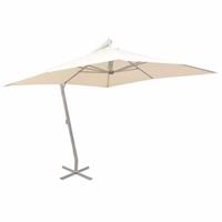 vidaXL Sonnenschirm Ampelschirm 300 x 300 cm Sand Aluminiummast Beige