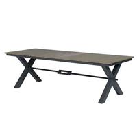 Garden Impressions Stone tuintafel 240x100 cm vironwood bruin