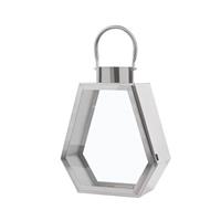 Beliani CORSICA Windlicht Zilver RVS