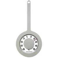 Buitenthermometer aluminium Lolly hangend met zuignap 16,2 x dia. 7,2 cm