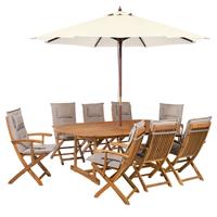Beliani MAUI - Tuintafelset-Multicolor-Acaciahout