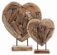 Sens-line Deco Hart houten beeld 30 cm