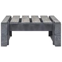 VidaXL tuinpoef pallet hout grijs 60x60x25cm