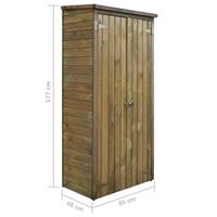 VidaXL Tuinschuur 85x48x177 cm FSC grenenhout