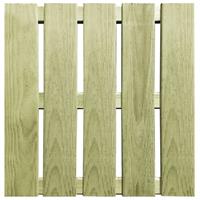 Terrastegels 6 st 50x50 cm FSC hout groen