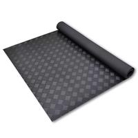 vidaXL Gummi-Bodenmatte Antirutschmatte 5 x 1 m Riffelblechoptik Schwarz