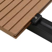 VidaXL Terrasplanken met accessoires 10 m² 4 m massief HKC teak