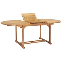 Eettafel verlengbaar (150-200)x100x75 cm massief teakhout