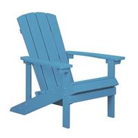 Beliani Tuinstoel turquoise kunsthout ADIRONDACK