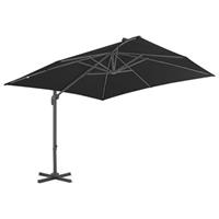 VidaXL Parasol met draagbare voet antraciet