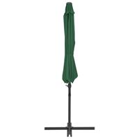 VidaXL Zweefparasol met stalen paal 300 cm groen