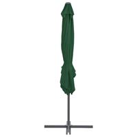 VidaXL Zweefparasol met stalen paal 250x250 cm groen