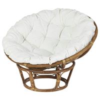 Loungestoel Papasan Bruin Rotan