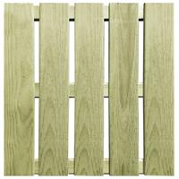 VidaXL 24 st Terrastegels 50x50 cm FSC hout groen