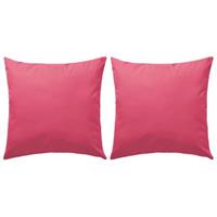 VidaXL Buitenkussens 60x60 cm roze 2 st