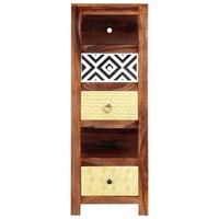 vidaXL Beistellschrank 40 x 30 x 110 cm Massivholz Braun