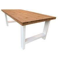 Wood4you Kloostertafel roastedwood 200/90/78 200cm