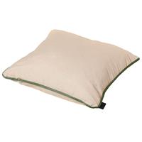 Madison kussens Sierkussen 45x45cm met bies Velvet army green/Panama linnen