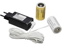 Konstsmide 230V - 2x C Adapter voor batterijartikelen