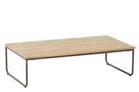 Axel lounge tuintafel 110x60xH30 cm aluminium teak 4-Seasons Outdoor