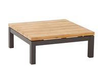 Capitol lounge tuintafel 90x90xH35 cm antraciet teak 4-Seasons Outdoor