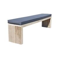 Wood4you Tuinbank Amsterdam steigerhout met kussen 140cm