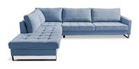 Rivièra Maison LoungebankWest Houston' Links, Cotton, kleur Ice Blue