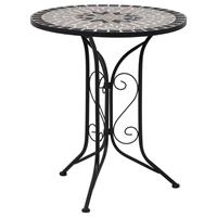 3-tlg. Bistro-Set Mosaik Keramik Grau - VIDAXL