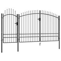 VidaXL Poort 2,45x4 m staal zwart