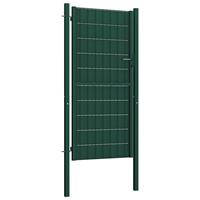 vidaXL Poort 164x100 cm staal groen