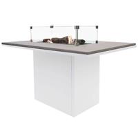 Cosi Fires Cosiloft relax dining vuurtafel 120x80xH67cm wit grey top 