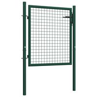 vidaXL Poort 100x75 cm staal groen