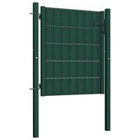 vidaXL Poort 81x100 cm staal groen