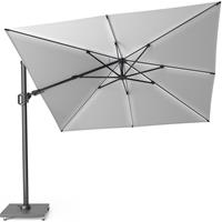 Platinum Challenger T2 glow zweefparasol 300x300 cm lichtgrijs