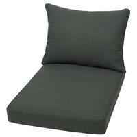 Loungekissen-Set 80 x 60 x 12 cm, anthrazit - Go-de