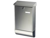 Burg Wächter Briefkasten Oslo-Set 37670 Ni Edelstahl  Silber