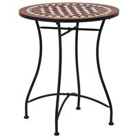 3-tlg. Bistro-Set Mosaik Keramik Terrakotta - Vidaxl