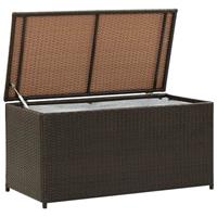 VidaXL Tuinbox 100x50x50 cm poly rattan bruin