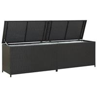 Vidaxl Vidaxl Tuinbox 200x50x60 Cm Poly Rattan Zwart